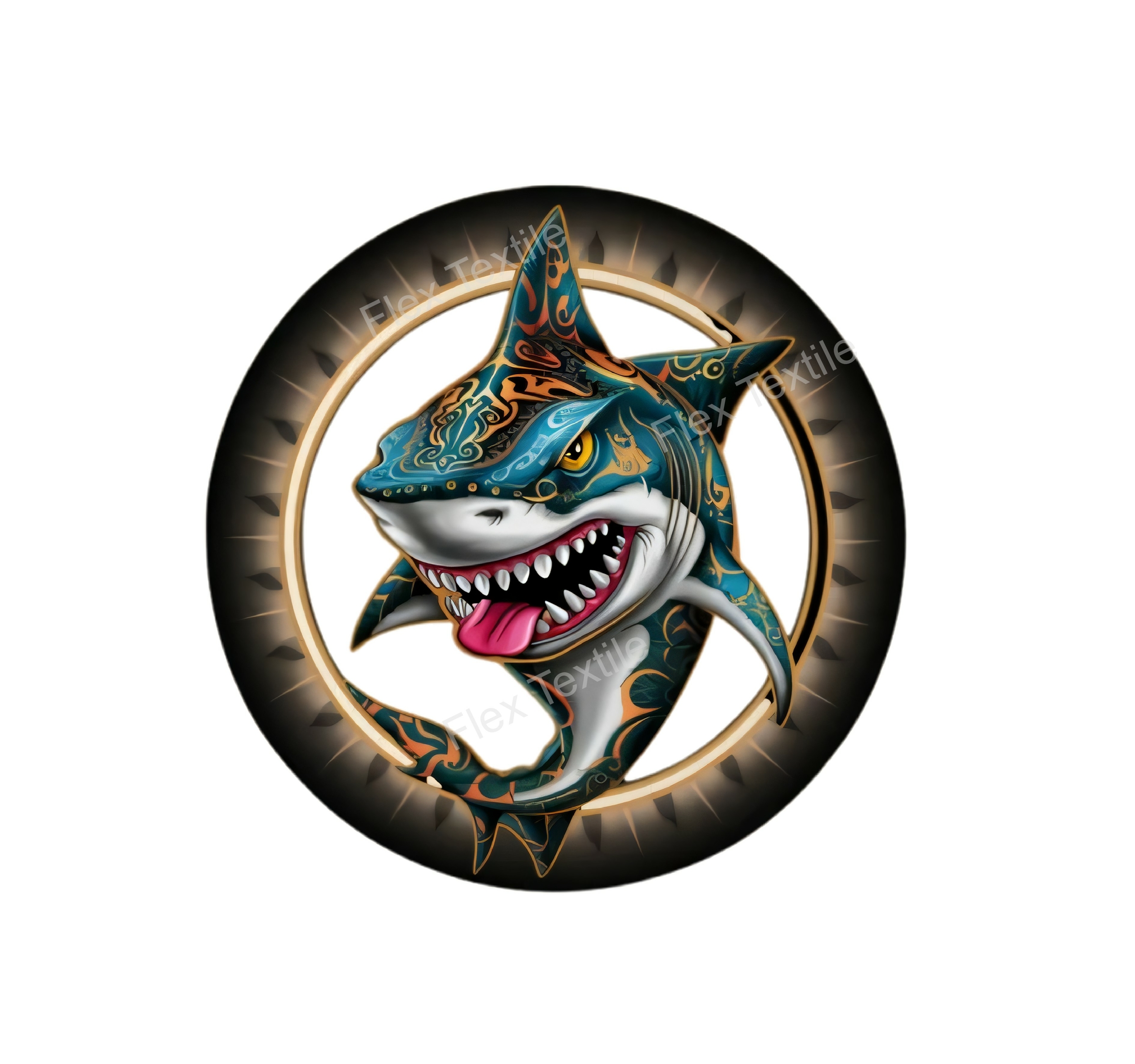 Requin Tatouages Oeil transfert thermocollant impression dtf flex textile
