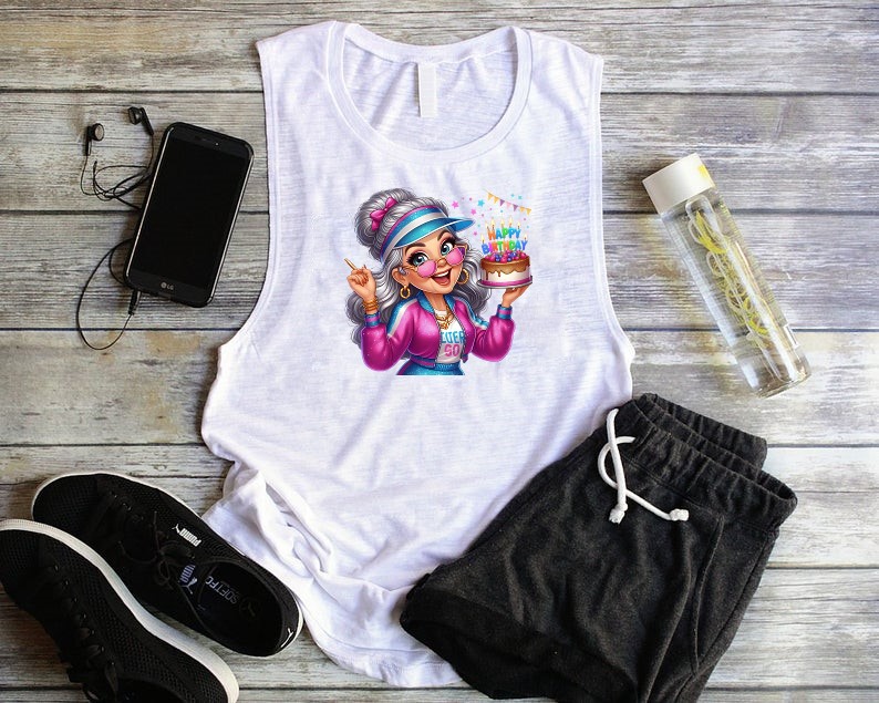 Mamie gâteau anniversaire transfert thermocollant impression dtf flex textile t-shirt femme homme enfant pull jeans veste sweat jogging