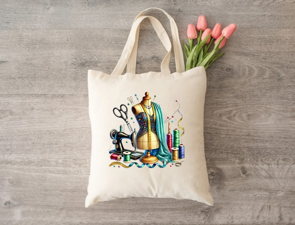 Matériel Couture transfert thermocollant impression dtf flex textile sac shopping voyage dos plage sport mains