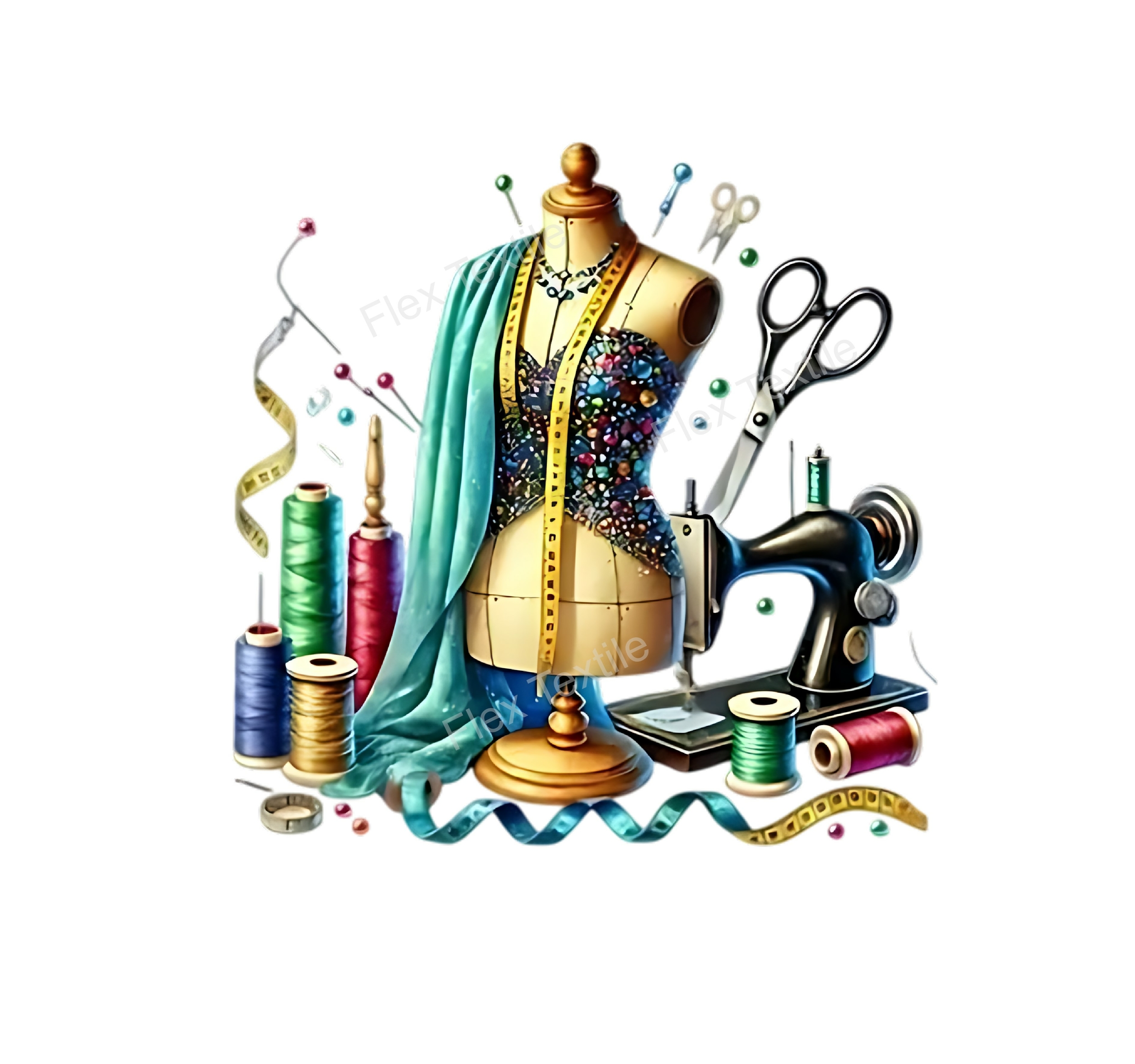 Matériel Couture transfert thermocollant impression dtf flex textile
