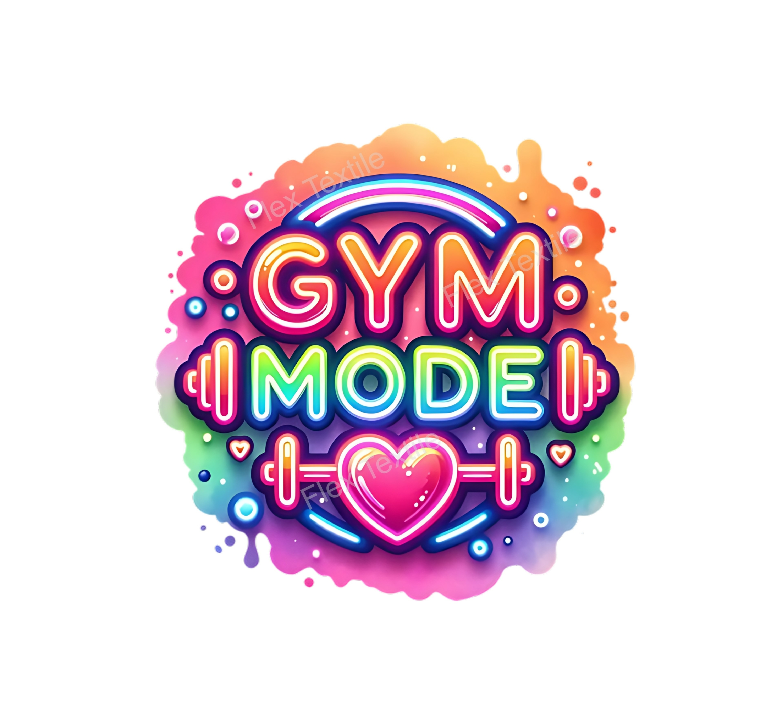 Mode Gym transfert thermocollant impression dtf flex textile
