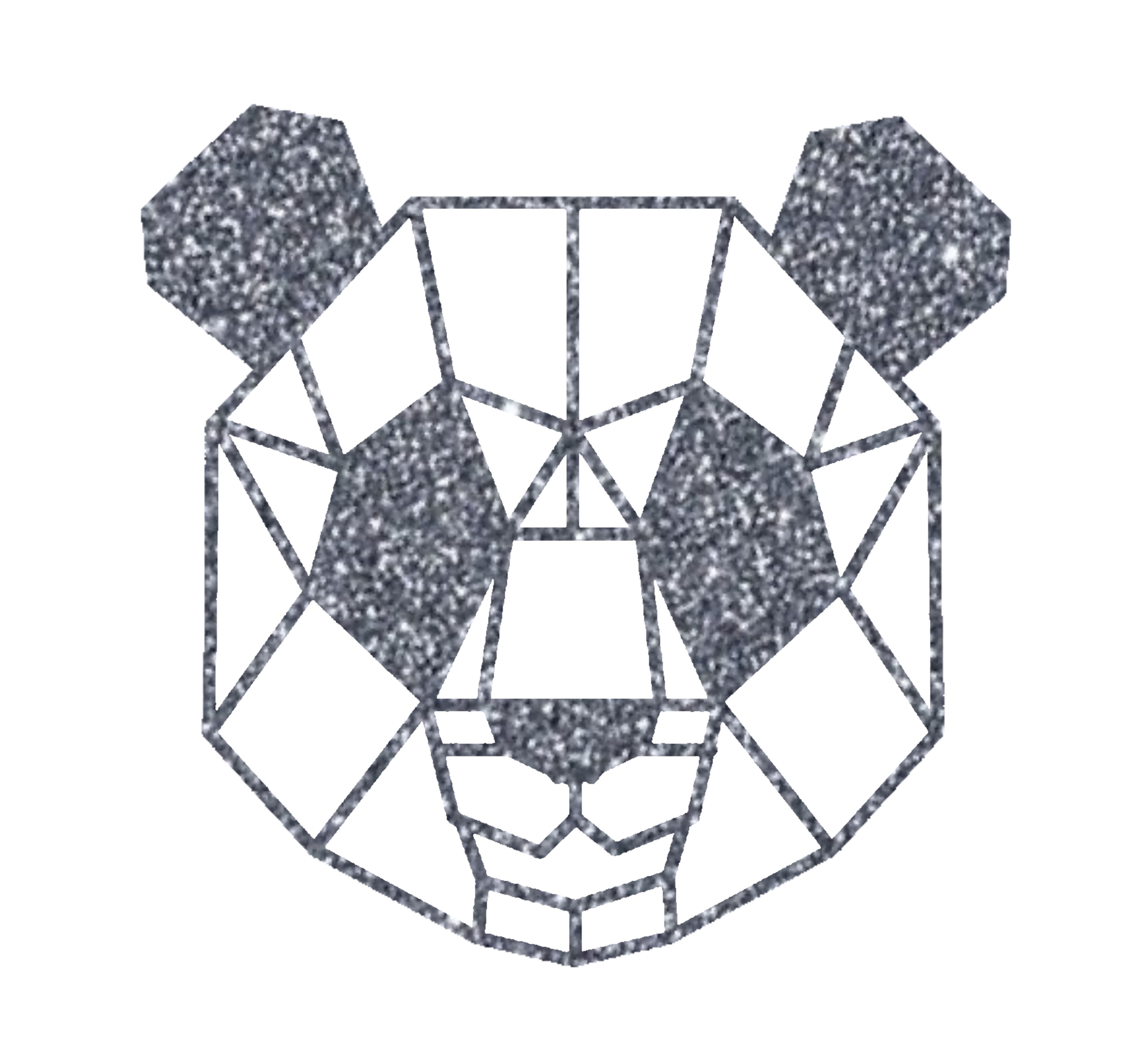 Tete Panda Geometrique Motif Thermocollant Autres Themes Geometrique Pliage Flex Textile