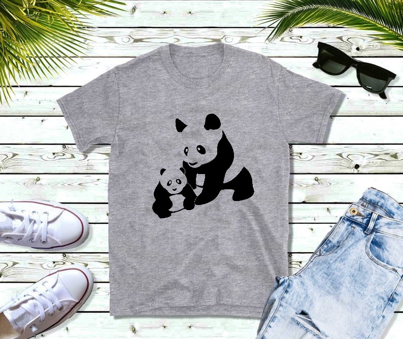 panda et bébé