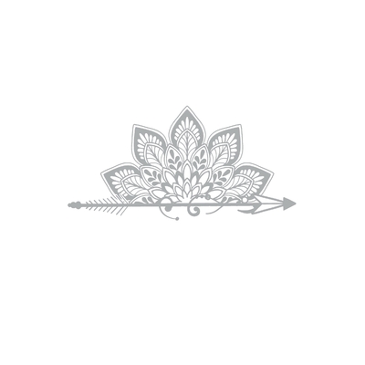 mandala flèche motif thermocollant