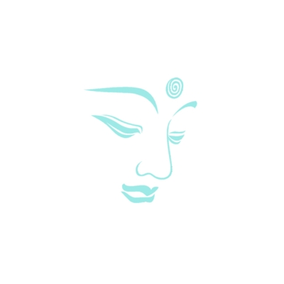 visage bouddha motif thermocollant
