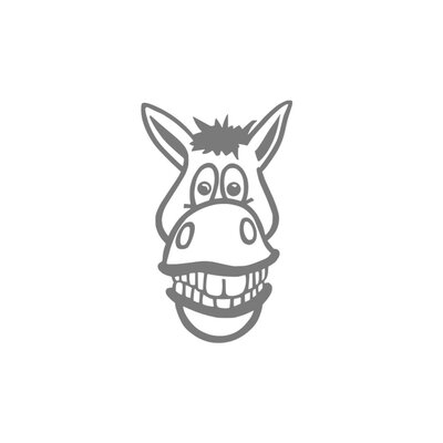 cheval humour motif thermocollant