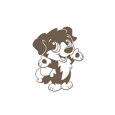 chiot motif thermocollant