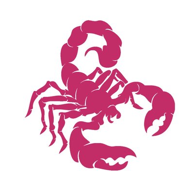 scorpion motif thermocollant