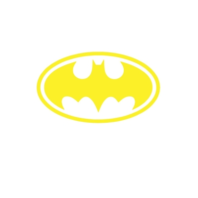 logo batman motif thermocollant