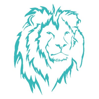 lion motif thermocollant