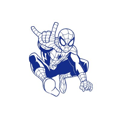 spiderman motif thermocollant
