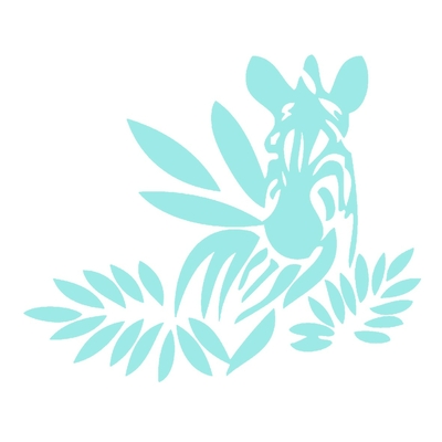 zèbre savane motif thermocollant