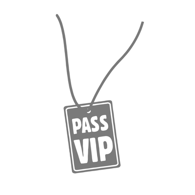 pass vip motif thermocollant