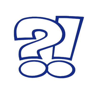 interrogation exclamation motif thermocollant