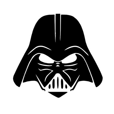 dark vador motif thermocollant
