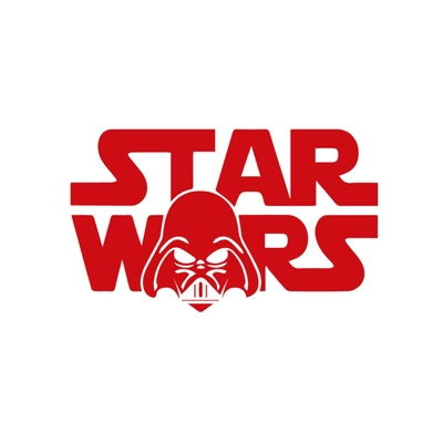 star wars dark vador motif thermocollant