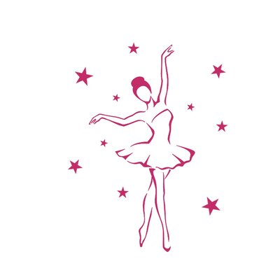 danseuse motif thermocollant