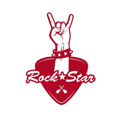 rock star motif thermocollant