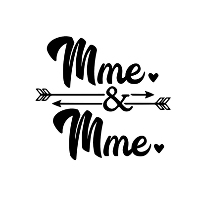 Mme & Mme motif thermocollant