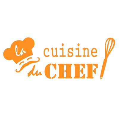 la cuisine du chef motif thermocollant