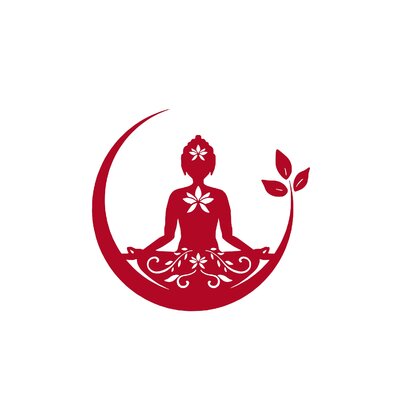 yoga nature motif thermocollant