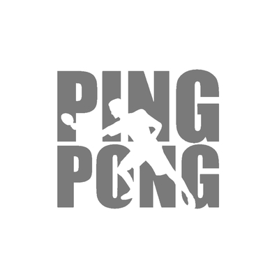 ping pong motif thermocollant