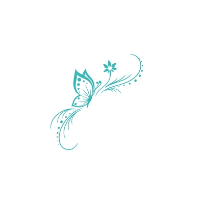 papillon arabesque points motif thermocollant