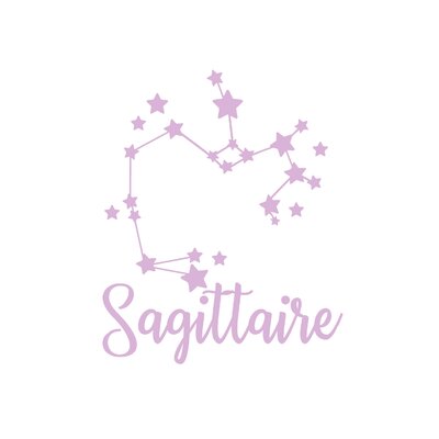 sagittaire odiaque motif thermocollant