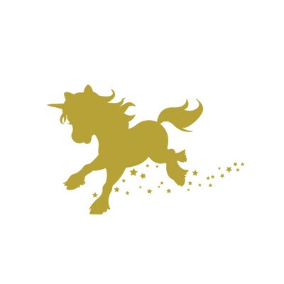 poney licorne motif thermocollant