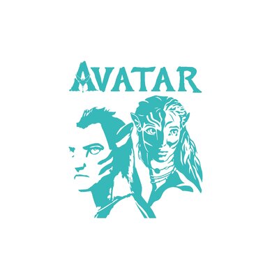avatar motif thermocollant
