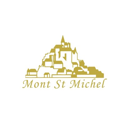 mont saint michel motif thermocollant