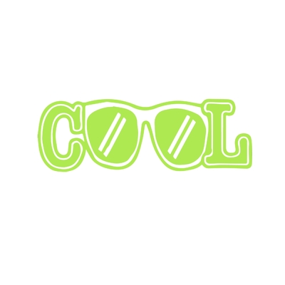 cool lunettes motif thermocollant
