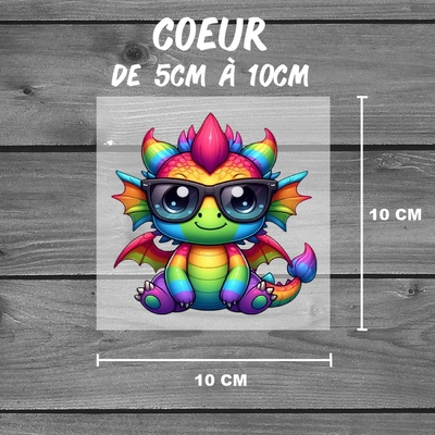 DTF/STICKER - Format Coeur 10x10cm