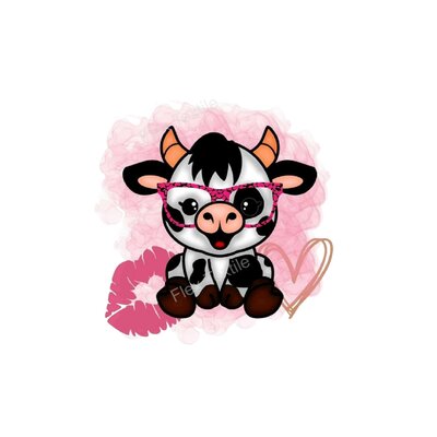 Petite Vache  Impression Transfert DTF Flex Textile