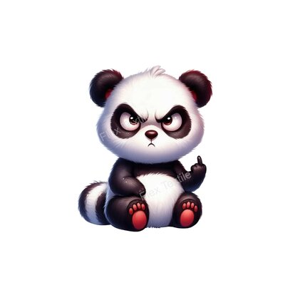 Panda Fuck Impression DTF Flex textile