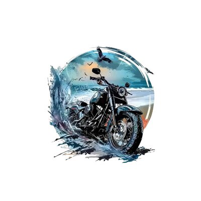 moto plage impression dtf flex textile