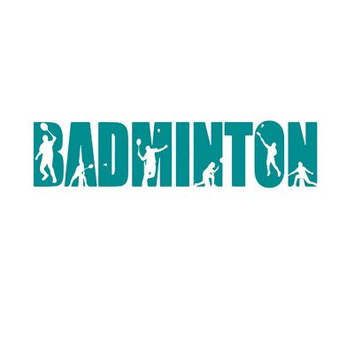badminton motif thermocollant flex textile