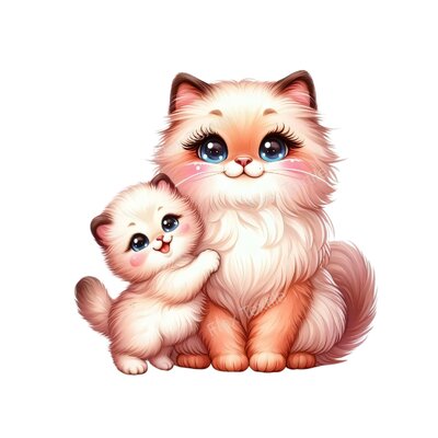 chat et chaton transfert thermocollant impression dtf flex textile