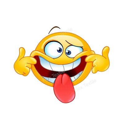 emoji grimace transfert thermocollant impression dtf flex textile