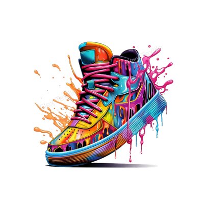 Chaussure sneakers transfert thermocollant impression dtf flex textile