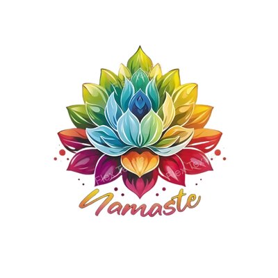 lotus namasté couleurs transfert thermocollant impression dtf flex textile