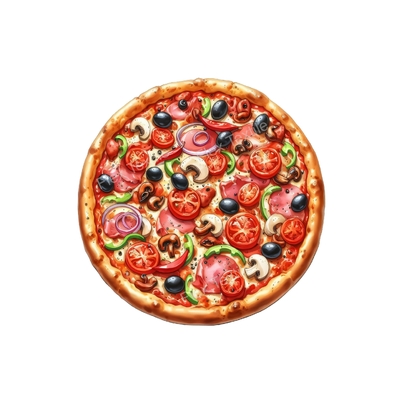 pizza transfert thermocollant impression dtf flex textile
