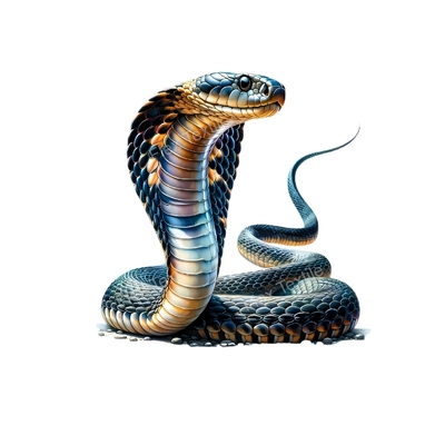 cobra serpent transfert thermocollant impression dtf flex textile