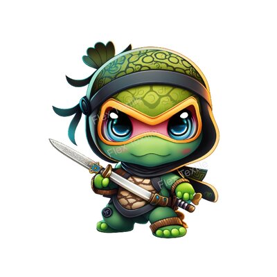 tortue ninja transfert thermocollant impression dtf lfex textile