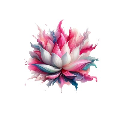 Lotus Peinture transfert thermocollant impression dtf flex textile