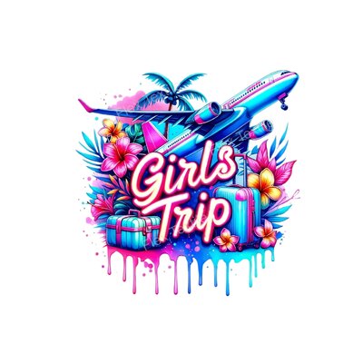 Girl Trip Voyage Transfert thermocollant impression dtf flex textile