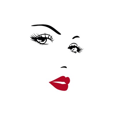 221VCA Visage Femme Lèvres