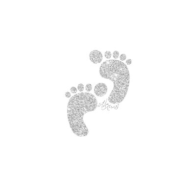 flex motif thermocollant empruntes pieds