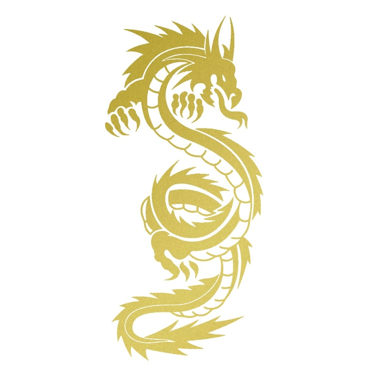 Dragon Chinois Motif Thermocollant - FEERIQUE/ASTROLOGIE/LICORNES - DRAGONS  - Flex Textile