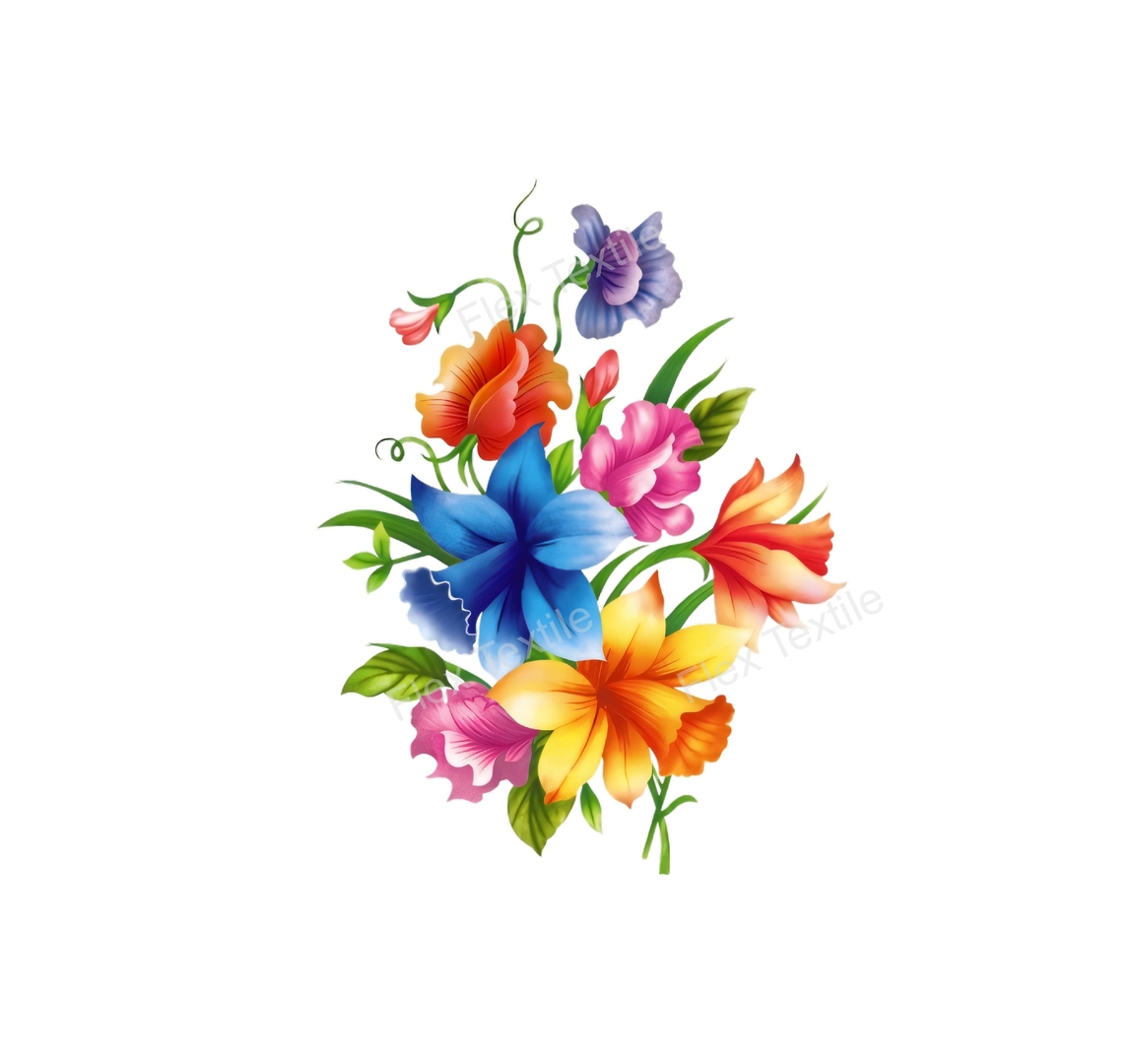 8 Feuilles De Transferts à Frotter Fleurs Pour Loisirs Créatifs - Autocollants Déco